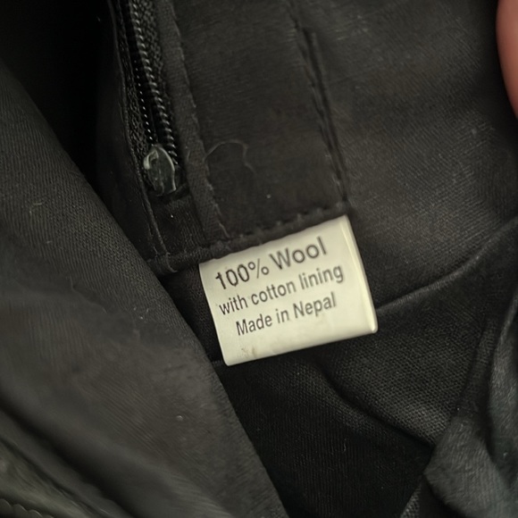 Rising Tide Felted Wool Purse Planets Black - Picture 9 of 14